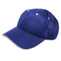 Sports Mesh Cap - 100% Polyester, 6 Panel, Medium Profile. Structured Crown & Pre-Curved Bill